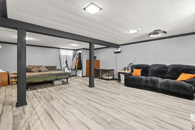4 Warfield St, Milford, CT 06461 - below grade area with wood finished floors