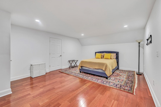 19 Woodlawn Dr, Trumbull, CT 06611 - bedroom with wood finished floors, recessed lighting, and lofted ceiling