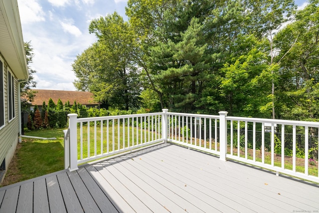 130 Bird Rd, Bristol, CT 06010 - wooden terrace featuring a yard