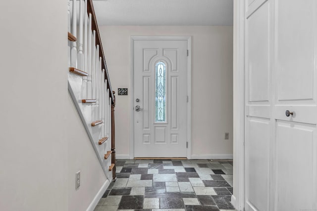 7 Sharon Ln, Old Saybrook, CT 06475 - entrance foyer with baseboards and stairway