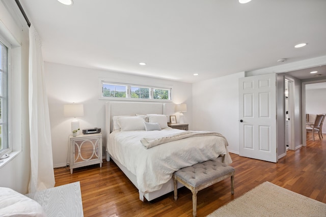 64 Red Top Dr, West Hartford, CT 06110 - bedroom featuring wood finished floors and recessed lighting