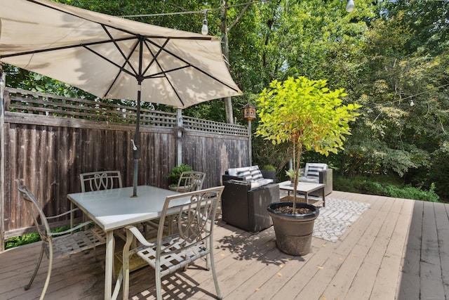 64 Red Top Dr, West Hartford, CT 06110 - deck with outdoor dining space and an outdoor hangout area