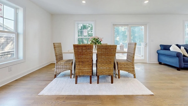 12 Woodland Dr, Milford, CT 06460 - dining room featuring light wood-style floors and recessed lighting
