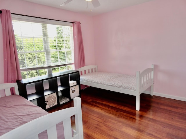 17 Ridge View Ter, New Hartford, CT 06057 - bedroom with wood finished floors and a ceiling fan