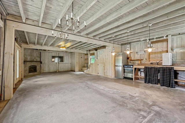88 Powder Hill Rd, Middlefield, CT 06455 - garage featuring freestanding refrigerator