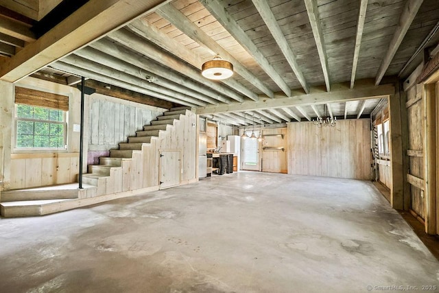 88 Powder Hill Rd, Middlefield, CT 06455 - below grade area featuring stairway