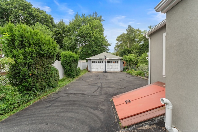 53 Columbus Ave, Bristol, CT 06010 - detached garage with view of scattered trees