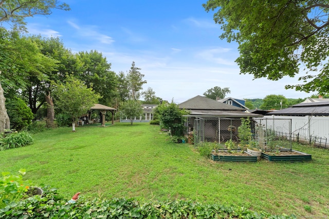 53 Columbus Ave, Bristol, CT 06010 - view of yard with a gazebo and a vegetable garden