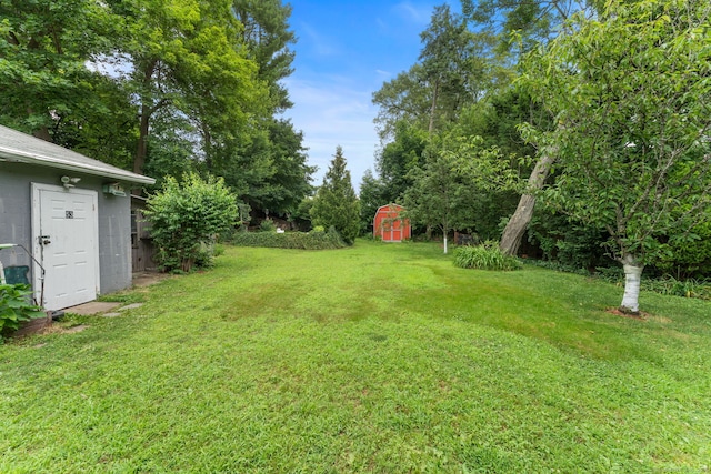 53 Columbus Ave, Bristol, CT 06010 - view of grassy yard featuring a storage shed
