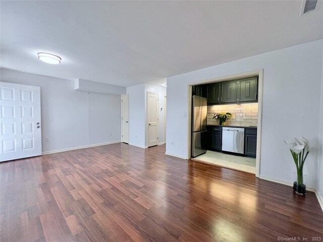 296 Main Ave Unit 1, Norwalk, CT 06851 - unfurnished living room with light wood finished floors