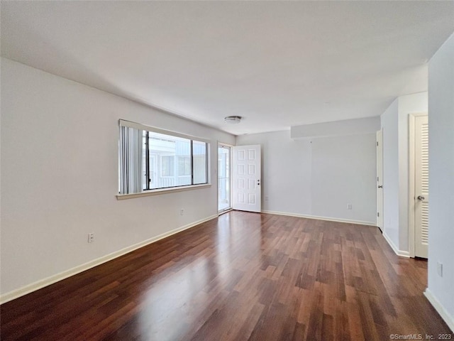 296 Main Ave Unit 1, Norwalk, CT 06851 - unfurnished room with wood finished floors and baseboards