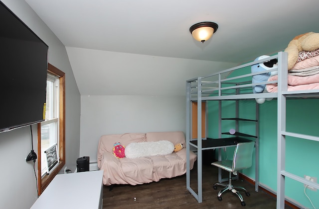 58 Litchfield St, Thomaston, CT 06787 - bedroom with wood finished floors and lofted ceiling