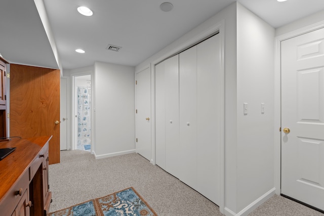 29 Jeffrey Dr, Wallingford, CT 06492 - hallway featuring recessed lighting and carpet floors