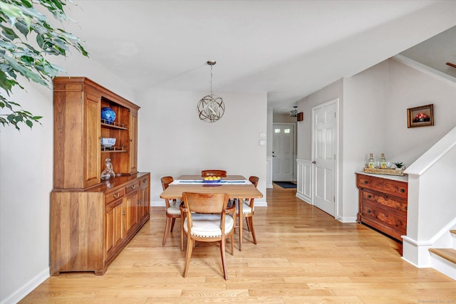 16 Juniper Cir Unit 16, Monroe, CT 06468 - dining room with a chandelier, light wood finished floors, and stairs