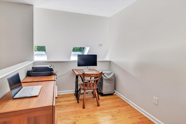 16 Juniper Cir Unit 16, Monroe, CT 06468 - office space with a skylight and light wood finished floors