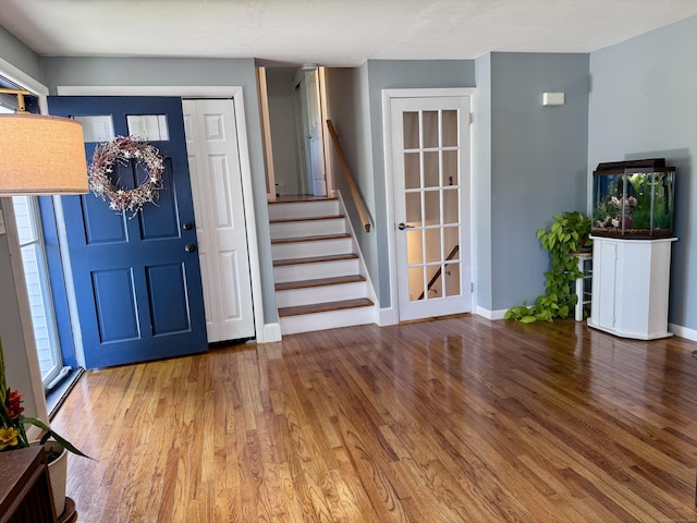 44 Coolidge St, Windsor Locks, CT 06096 - entrance foyer with wood finished floors and stairway