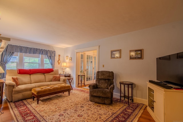 23 E St, Stafford, CT 06076 - living area with wood finished floors and baseboards