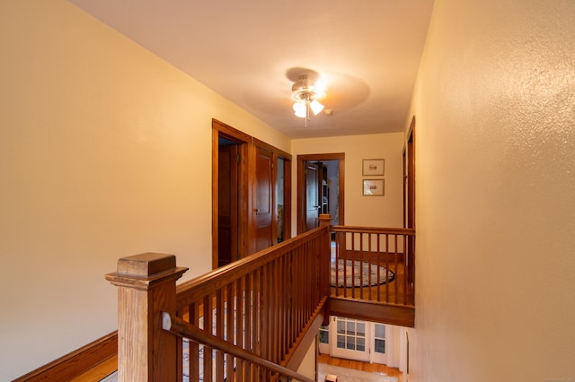 23 E St, Stafford, CT 06076 - hall featuring an upstairs landing and wood finished floors