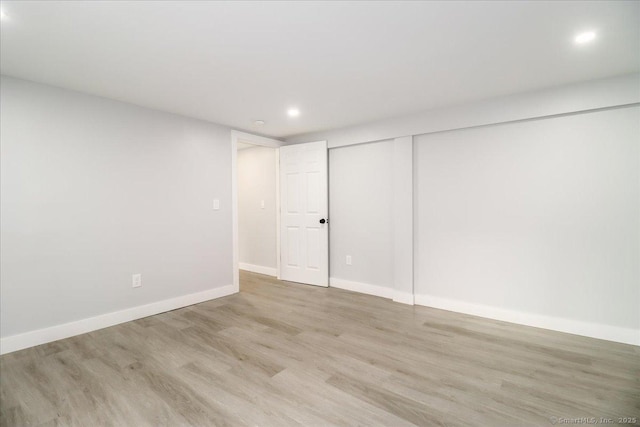 12 Deer Run Rd, Brookfield, CT 06804 - basement with recessed lighting and light wood-style flooring