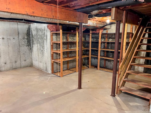 2 Apple Blossom Ln, East Lyme, CT 06357 - unfinished basement featuring stairs