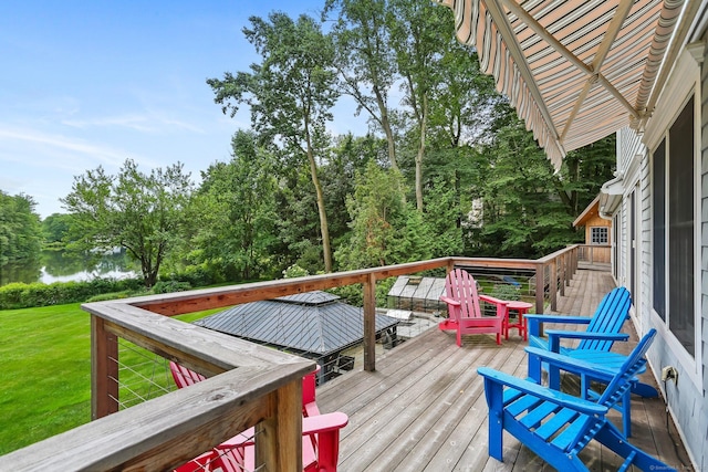 101 Golden Hill St, Trumbull, CT 06611 - wooden terrace featuring a yard