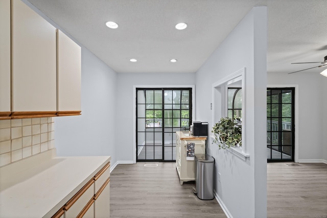34 Village View Ter Unit 34, Meriden, CT 06451 - kitchen featuring light wood-style floors, plenty of natural light, light countertops, and recessed lighting