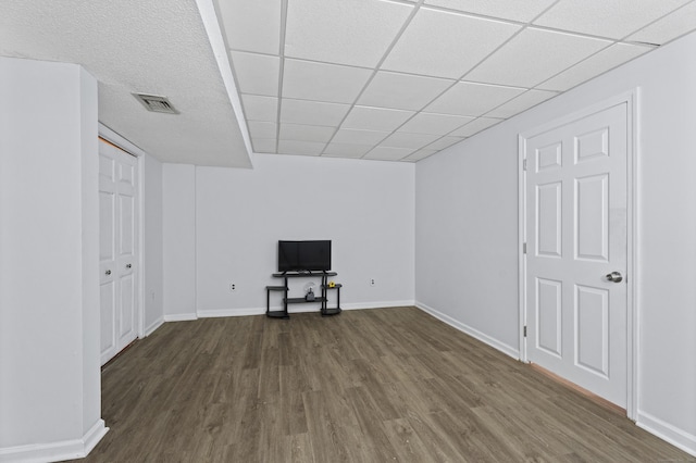 34 Village View Ter Unit 34, Meriden, CT 06451 - unfurnished living room featuring dark wood-style floors and baseboards