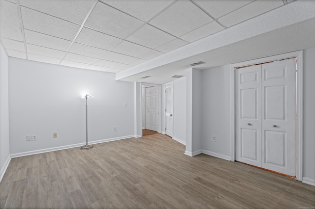 34 Village View Ter Unit 34, Meriden, CT 06451 - finished below grade area featuring wood finished floors and a drop ceiling