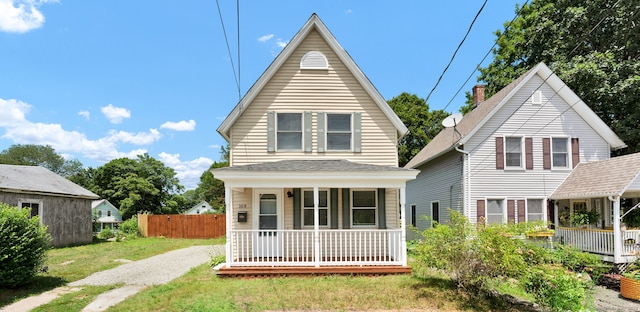169 Mount Pleasant St, Norwich, CT 06360 - back of property with covered porch