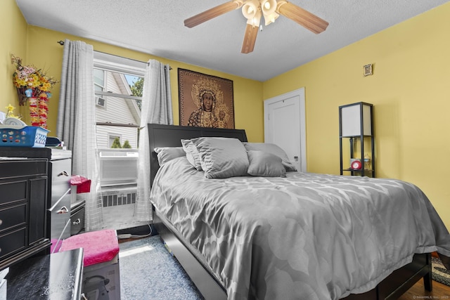 33 Aetna St, Naugatuck, CT 06770 - bedroom featuring a ceiling fan and a textured ceiling