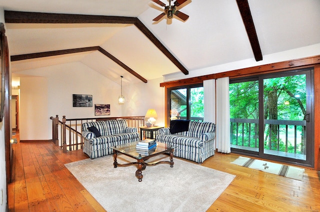 172 Bentley Cir, Goshen, CT 06756 - living room with a ceiling fan and hardwood / wood-style flooring