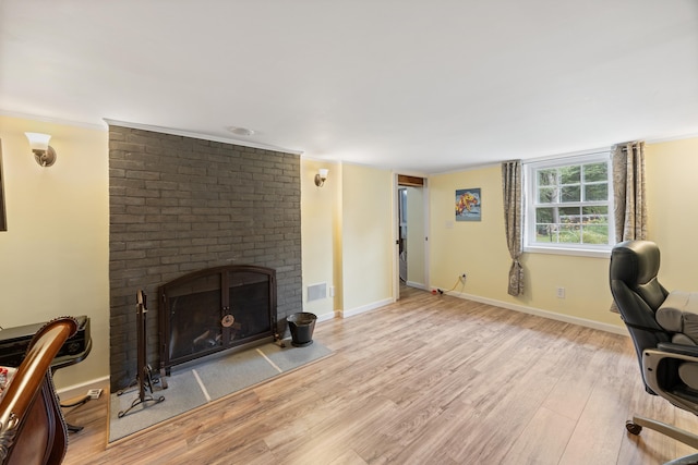 931 Chestnut Hill Rd, Glastonbury, CT 06073 - office space featuring wood finished floors and a fireplace