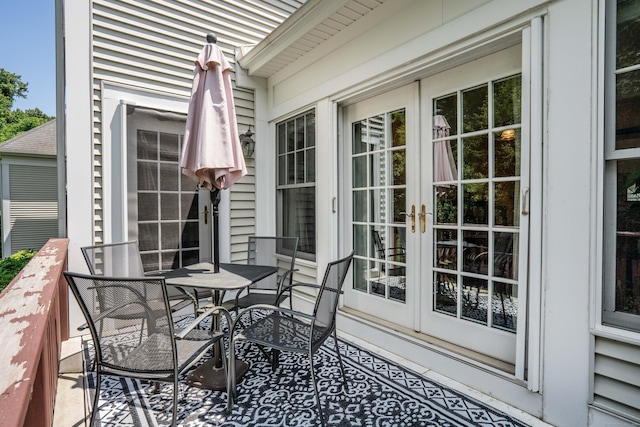 802 Dzen Way Unit 802, South Windsor, CT 06074 - balcony featuring french doors and outdoor dining space