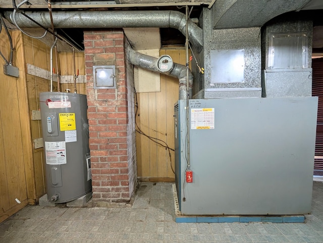 715 Burnsford Ave, Bridgeport, CT 06606 - utilities featuring electric water heater and heating unit