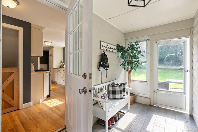 216 Main St, Glastonbury, CT 06073 - mudroom featuring light wood finished floors