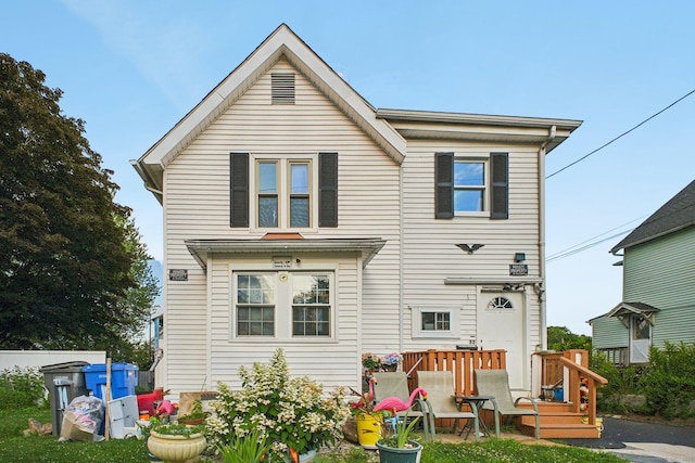 32 Williams St, Bristol, CT 06010 - back of house with a wooden deck