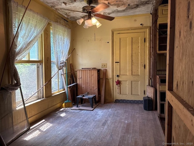 109 Clay St, Thomaston, CT 06787 - spare room with hardwood / wood-style floors and ceiling fan