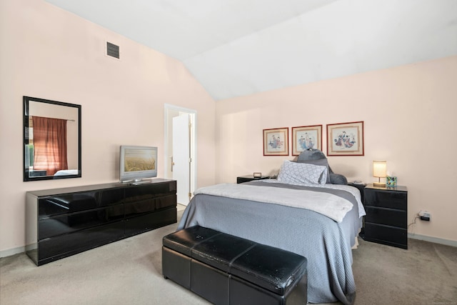 376 Woodridge Unit 376, Shelton, CT 06484 - carpeted bedroom featuring lofted ceiling and baseboards