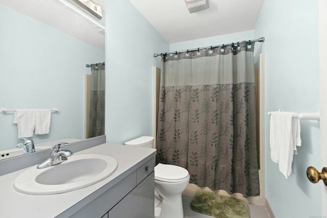 376 Woodridge Unit 376, Shelton, CT 06484 - bathroom with vanity, tile patterned flooring, and a shower with curtain