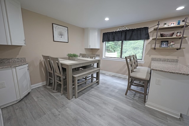 44 Hitching Post Ln Unit 44, Glastonbury, CT 06033 - dining space with light wood-style flooring and recessed lighting