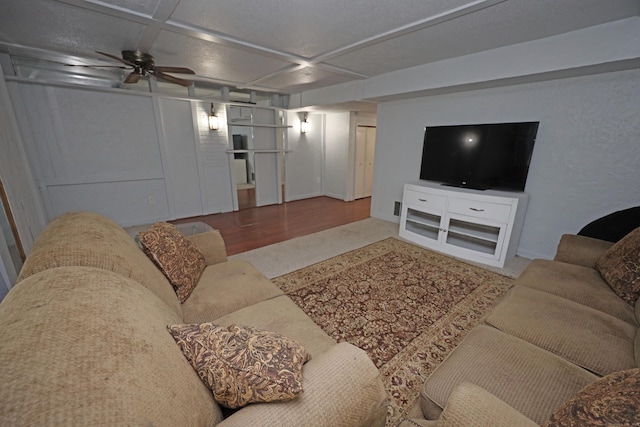 44 Hitching Post Ln Unit 44, Glastonbury, CT 06033 - living area featuring coffered ceiling and baseboards