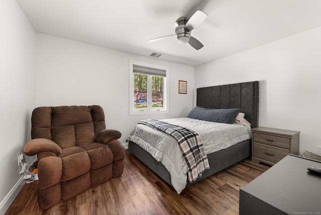 85 Good Hill Rd, Roxbury, CT 06783 - bedroom featuring dark wood finished floors and a ceiling fan