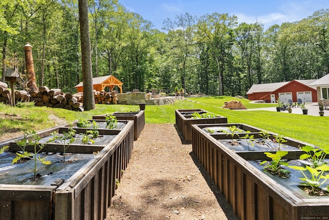 85 Good Hill Rd, Roxbury, CT 06783 - view of green lawn with a vegetable garden