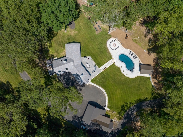 85 Good Hill Rd, Roxbury, CT 06783 - aerial view of property's location featuring a pool area