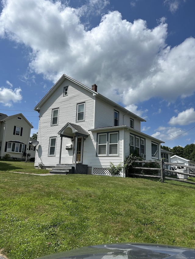 12 Cherry St, Winchester, CT 06098 - traditional home featuring a chimney