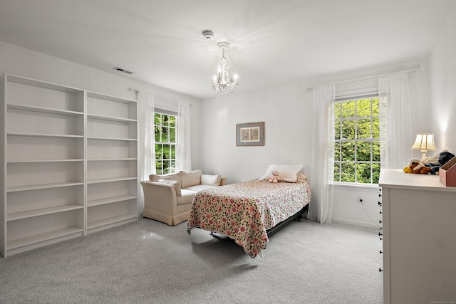7 Merlins Ln, Newtown, CT 06470 - bedroom featuring a chandelier and carpet floors