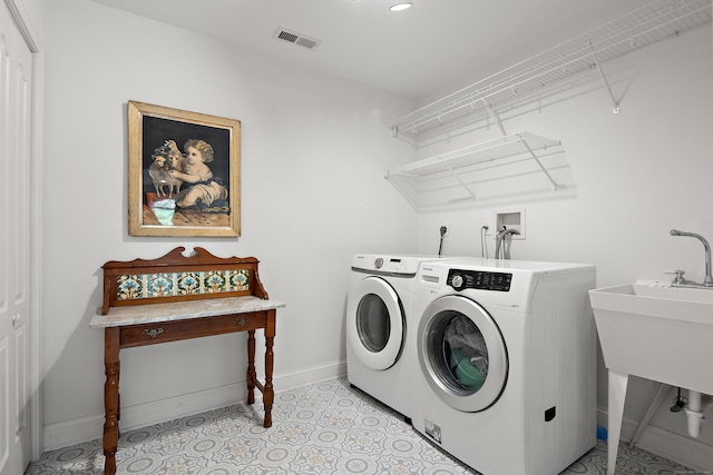 7 Merlins Ln, Newtown, CT 06470 - washroom with washing machine and dryer and recessed lighting