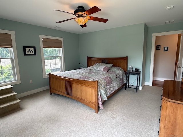 5 Lees Ct, Stonington, CT 06378 - bedroom with light carpet and a ceiling fan