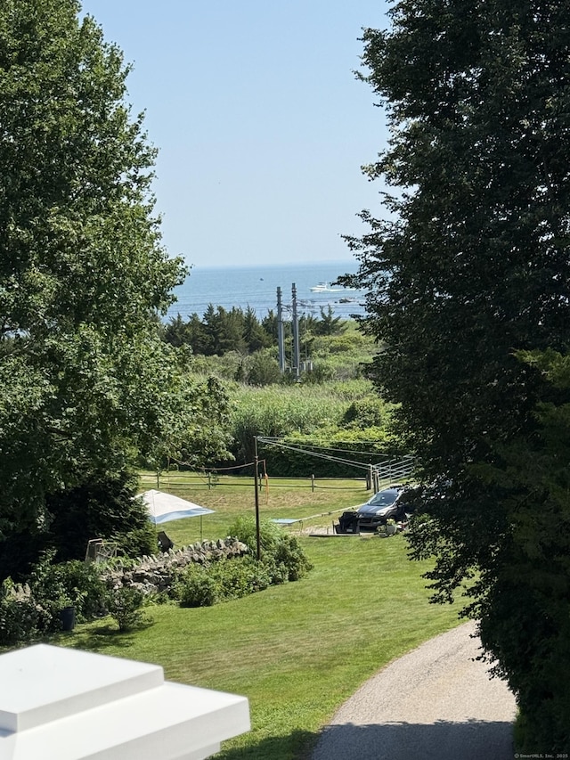 5 Lees Ct, Stonington, CT 06378 - view of grassy yard with a water view