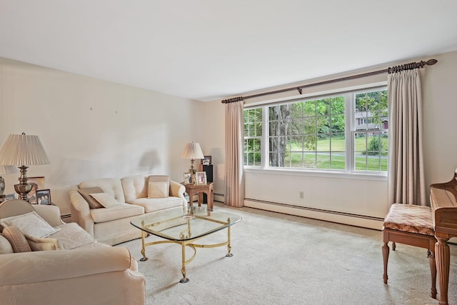 6 Robert Frost Dr, Shelton, CT 06484 - carpeted living room with baseboard heating